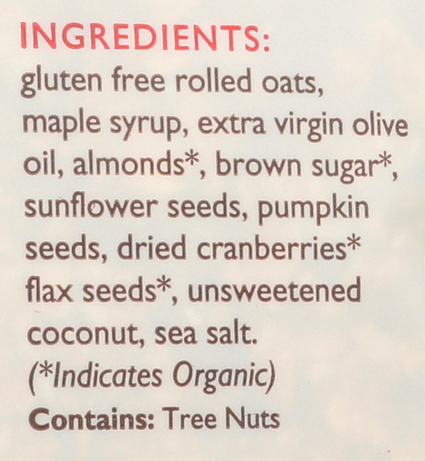 Flour Craft Bakery, Granola Cranberry Almond, 12 Ounce