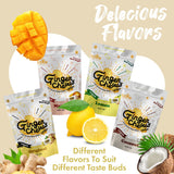 Fusion Select Original Ginger Chews - Sweet Soft Candied Delights From Indonesia - Promotes Relief From Morning Sickness, Upset Stomach - Made from