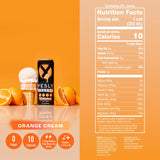 Yesly Energy Drink, Orange Cream, Naturally Flavored Sparkling Energy Drink With Electrolytes, Magnesium, Potassium, Vitamin C, B6 & B12, Natural