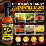 Da Kine Hawaiian Hot N' Tangy Sauce - Tangy Sauce Made with Pineapple Juice - Dipping Sauce for Marinades, Grilling & Everyday Cooking - Chicken