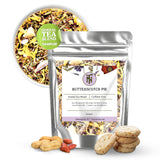 Nelson's Tea - Butterscotch Pie - Caffeine-Free - Herbal Loose Leaf Tea - Green rooibos, Honey bush tea, Peanuts, Butterscotch chips, Milk