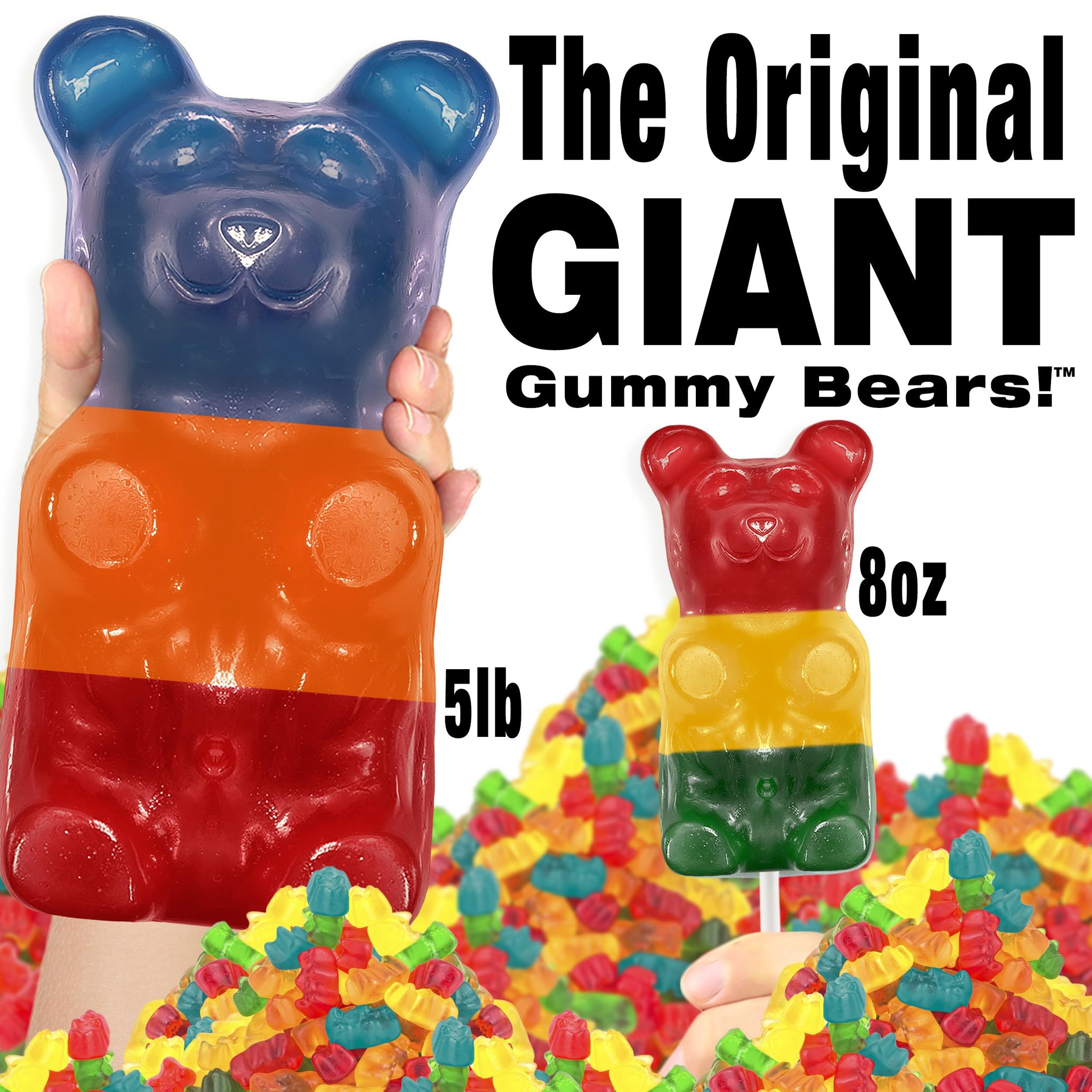 The Original Giant Gummy Bears!™ from GGB Candies (Wild Berry Blast, 5 Pound)