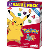 Pokemon Fruit Flavored Snacks, Fat Free and Gluten Free Snacks, 17.6 oz (22 Pouches)