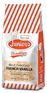 Junior's Most Fabulous Ground Coffee, 12 oz (French Vanilla, 1 bag)