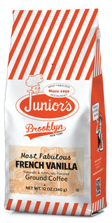 Junior's Most Fabulous Ground Coffee, 12 oz (French Vanilla, 1 bag)
