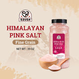 52USA Himalayan Pink Salt, Fine Grain, 39oz (2.4 LB), Pink Himalayan Sea Salt, Himalayan Salt, Kosher Salt, Rock Salt for Grinder Refill