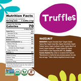BHU FOODS Keto Fat Bombs, Organic, Vegan, Low Carb Sugar Free, Decadent Keto Candy made with Clean Ingredients, Hazelnut Chocolate Truffles (2 Bags)