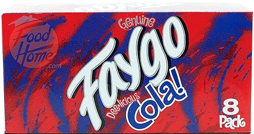 Faygo Cola! flavored soda pop. 8-pack 12-fl. oz. cans in box (1)