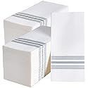 Vplus 300 PACK Guest Towels Disposable Bathroom, Decorative Bathroom Napkins Cloth Feel, Soft, and Absorbent Disposable Paper Hand Towel for Dinners