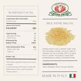 Rustichella d'Abruzzo Organic Rice Penne Rigate, Gluten-Free Italian Pasta Made with Flour, Ideal for Light Olive Oil Sauces & Seasonal Vegetables