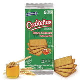 Crakenas Crackers, Bran, with Oats, Corn, Wheat and Honey 6.7 oz (1 bag)