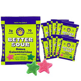 Better Sour Guava Calamansi Lime Gummy Stars Candy, Guava Sour Candy with Bold Tropical Flavor, Healthy Sour Candy Gluten Free Snack, Fiber Gummies