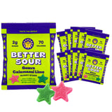 Better Sour Guava Calamansi Lime Gummy Stars Candy, Guava Sour Candy with Bold Tropical Flavor, Healthy Sour Candy Gluten Free Snack, Fiber Gummies