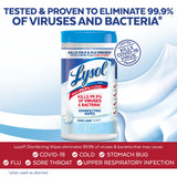 Lysol Disinfectant Wipes, Dorm Room Essentials, Multi-Surface Antibacterial Cleaning Wipes, For Disinfecting and Cleaning, Crisp Linen, 80 Count