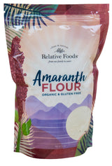 Relative Foods Organic Amaranth Flour - Gluten-Free, High Protein Organic Millet Flour - Amaranth Powder Ideal for Baking, Thickening, Flatbreads