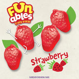 Funables Fruit Snacks, Strawberry Fruit Flavored Snacks, 0.8 Ounce Pouches (22 Count)