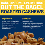 PLANTERS Salted Cashew Halves & Pieces, Party Snacks, Plant-Based Protein, 14 Oz Canister
