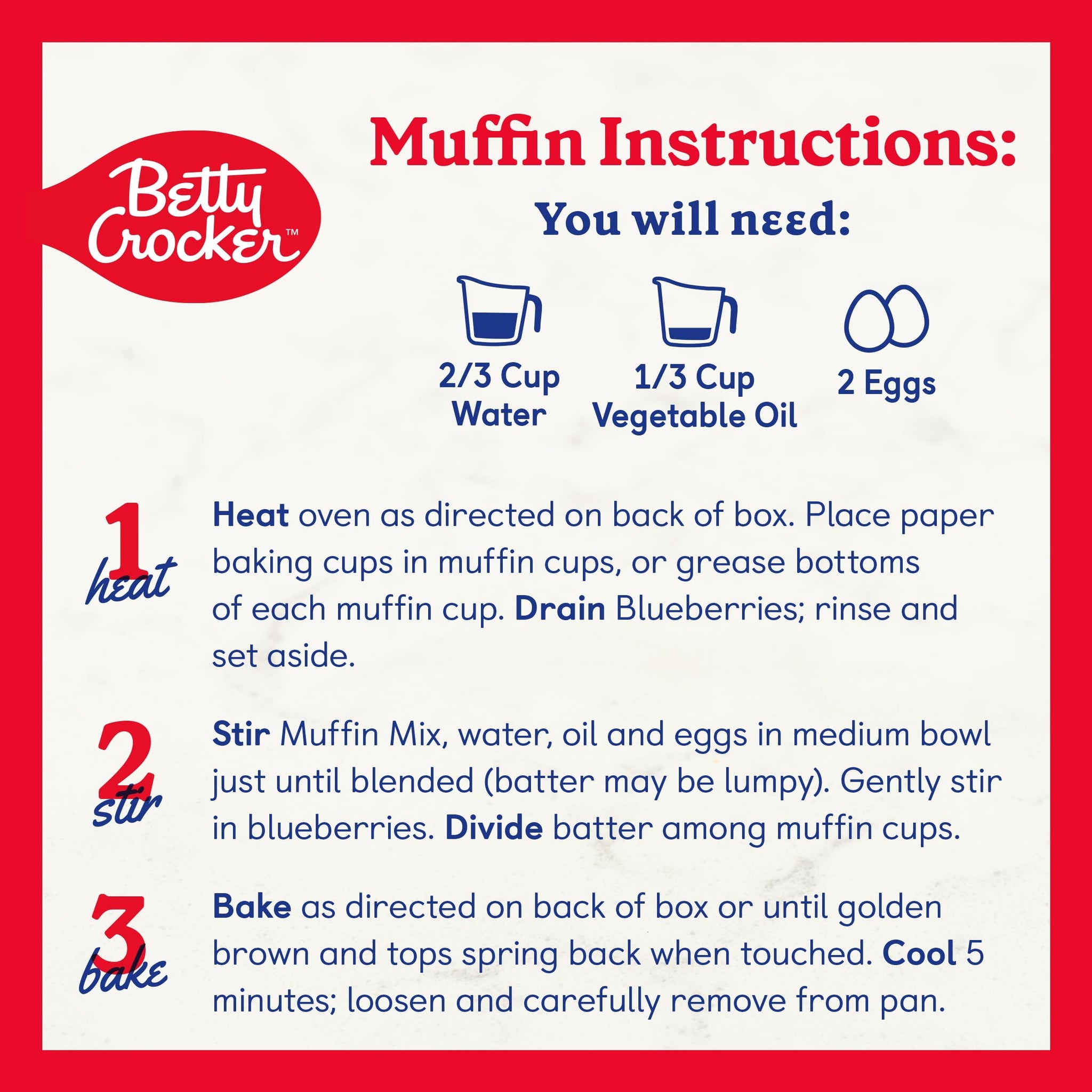 Betty Crocker Wild Blueberry Muffin and Quick Bread Mix 16.9 oz (Pack of 2)