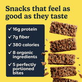 Tosi Meal Nut Bars, Peanut Dark Chocolate, Healthy Snacks for Adults & Kids, Crunchy Plant Based Protein Bar (16G), Keto Snacks, Vegan, Gluten & Soy