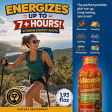 Vitamin Energy Tropical Infusion Extra Strength Energy Shot, 24 Pack - Up to 7 Hrs, 260mg Natural Caffeine, Zero Sugar - BCAAs + CoQ10, Focus Support