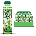 OKF CORPORATION Aloe Vera King Drink with Pure Aloe Pulp, Variety Flavors, 16.9 oz. (Original, Pack of 20), Korean Premium Health Beverage