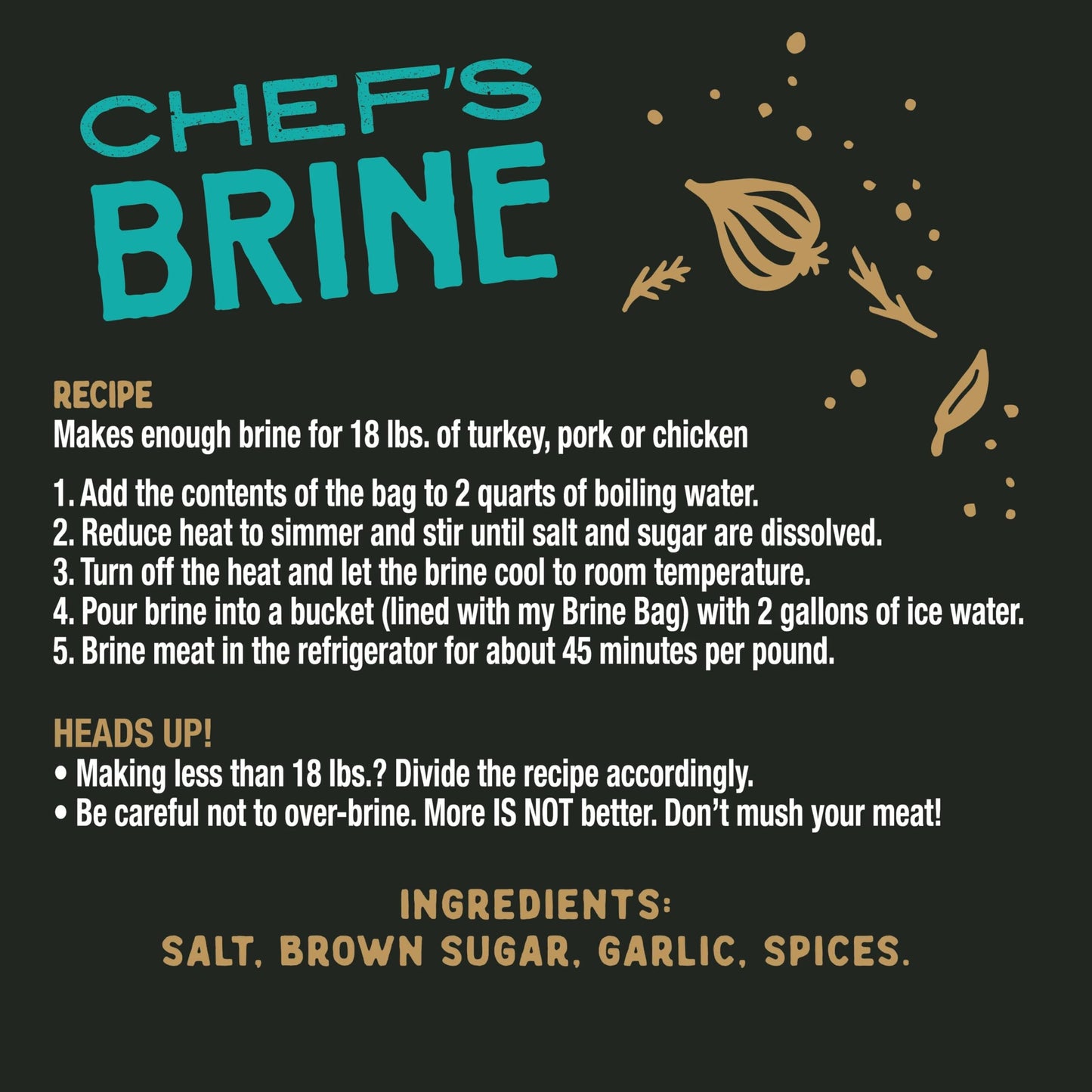 Chef J's BBQ Provisions Chef's Brine, Classic Mix, 16 oz