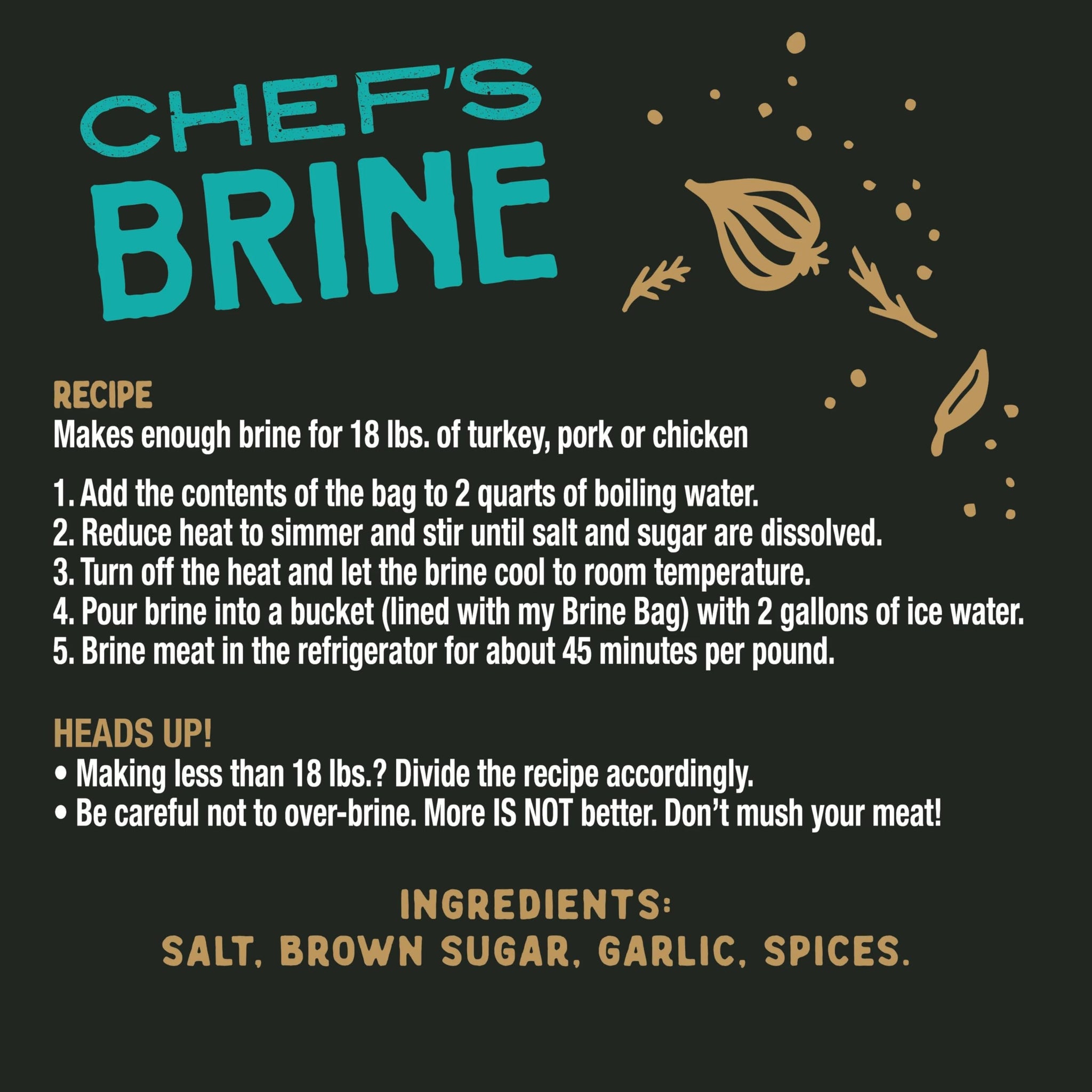Chef J's BBQ Provisions Chef's Brine, Classic Mix, 16 oz