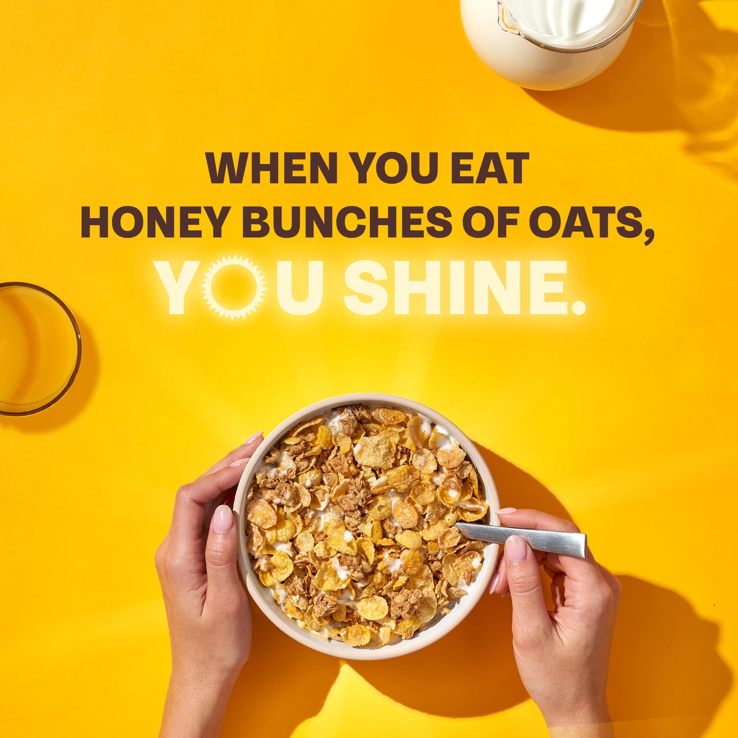 Honey Bunches of Oats Honey Roasted Cereal, Granola, 2 oz Cup (Pack of 12)