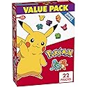 Pokemon Fruit Flavored Snacks, Fat Free and Gluten Free Snacks, 17.6 oz (22 Pouches)