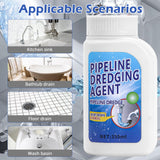 Pipeline Dredging Agent-Drain Clog Remover, 350ml Kitchen Unblocker,Powerful Pipe Unclogger Powerful Sink,Unclog Toilet Clog And Kitchen Sink Pipe