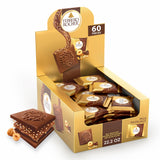 Ferrero Rocher Premium Milk Hazelnut chocolate squares, Individually Wrapped Chocolates, Great for Sharing or Gifting, 22.2 oz
