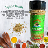SpiceRush Premium Herb Blend Seasoning - 3 oz | All Natural Dry Seasoning Blend | Mixed Herbs Seasoning with Rosemary, Thyme & Oregano | Flavor Time