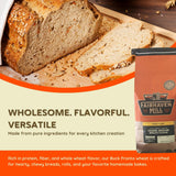 Fairhaven Mill Coarse Ground Whole Wheat Bread Flour - USDA Organic Certified and 100% Whole Grain - Rustic Texture for Artisan Loaves, Rolls, Pizza