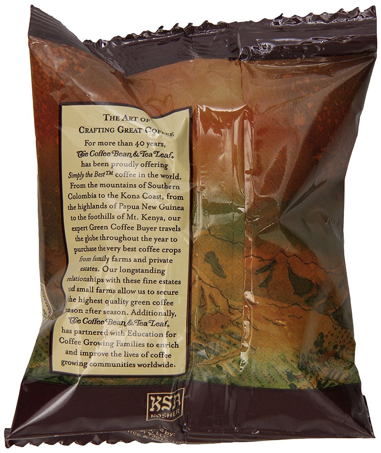 The Coffee Bean & Tea Leaf, House Blend, Light Roast Ground Coffee (Pack of 24)