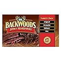 LEM Products Backwoods Jerky Seasoning Variety Pack, Includes Original, Hot, Mesquite, and Hickory Flavors, Ideal for Wild Game, 15.6 Ounce Package