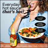 Yellowbird® Organic Sriracha Hot Sauce 19.6 oz. Tabletop Size (Mellow Hot | 1 Bottle | Made w/ Organic Garlic, Dates, & Lime)