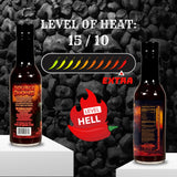 Hellfire Hot Sauce Double Doomed Rebooted- The Worlds Hottest Hot Sauce - Double Doomed spiked with double the amount of 6.66 million shu natural