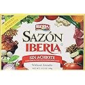 Iberia Sazon without Annatto, 3.52 oz, Perfect Seasoning Made With a Combination of Finest Herbs and Spices, 36 Packs