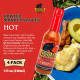 Howler Monkey Sauce - Hot Panamanian Hot Sauce - 5 Fl Oz (Pack of 3)