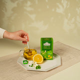 Ahmad Tea Green Tea, Green Tea Selection, Lemon Green Tea, Jasmine Green Tea, Mint Green Tea, & Green Tea Teabags, 20 ct (Pack of 1) - Caffeinated