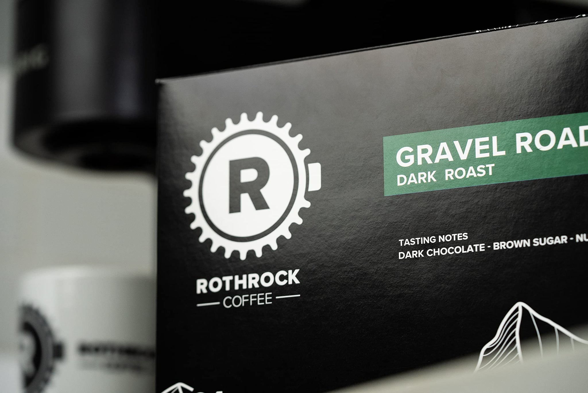 Rothrock Coffee Gravel Road (Dark Roast Coffee Pods, 12 Count) Single Serve Specailty Coffee Pods