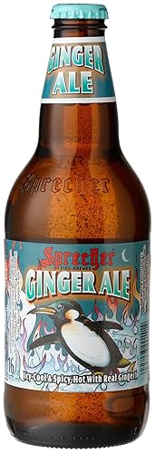 Sprecher GINGER ALE FROM GLENDALE, WISCONSIN IN THE MIDWEST, 16-Ounce Glass Bottle (Pack of 12)