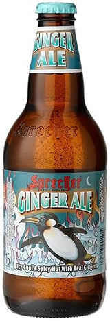 Sprecher GINGER ALE FROM GLENDALE, WISCONSIN IN THE MIDWEST, 16-Ounce Glass Bottle (Pack of 12)