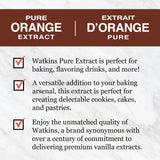 Watkins Pure Orange Extract, Non-GMO, Kosher, 2 oz. Bottle, 1-Pack