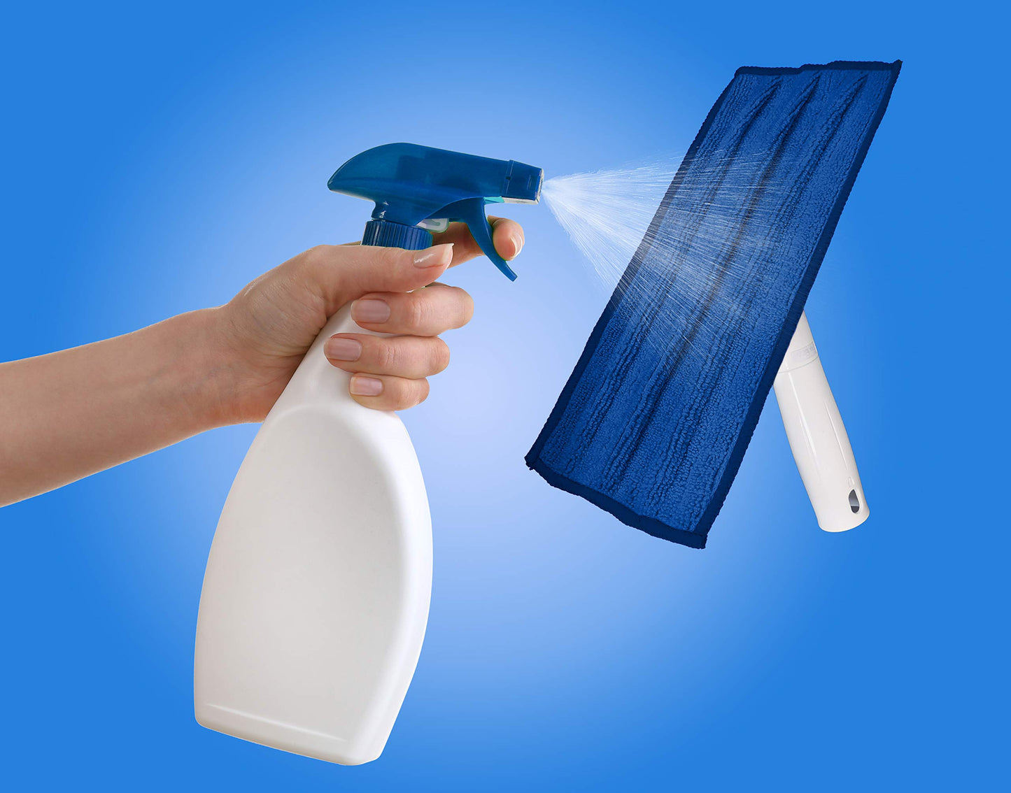 Unger SpeedClean Indoor Window Cleaner, Household Cleaning Supplies, Works with Glass and Natural Cleaners and Solutions, Attracts Dust and Dirt