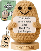 Thank You Gift - Tiny Potato with 30 Appreciation Signs - Funny Gratitude Gift for Women Men Coworker Doctor Nurse Teacher Boss Manager - Employees