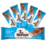 7th Heaven, Vegan Oat Milk Chocolate Snack Bars: Caramelized Coconut - (1.6 oz - 6 Pack), Healthy Chocolate, Perfect Valentines Gift For Your Loved
