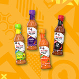 Nando's PERi PERi Artisan Hot Sauce Variety Gift Pack - Lemon & Herb, Garlic, Medium, Extra Extra Red Hot Piri Piri Sauce Set - 9.1oz Bottles - (4