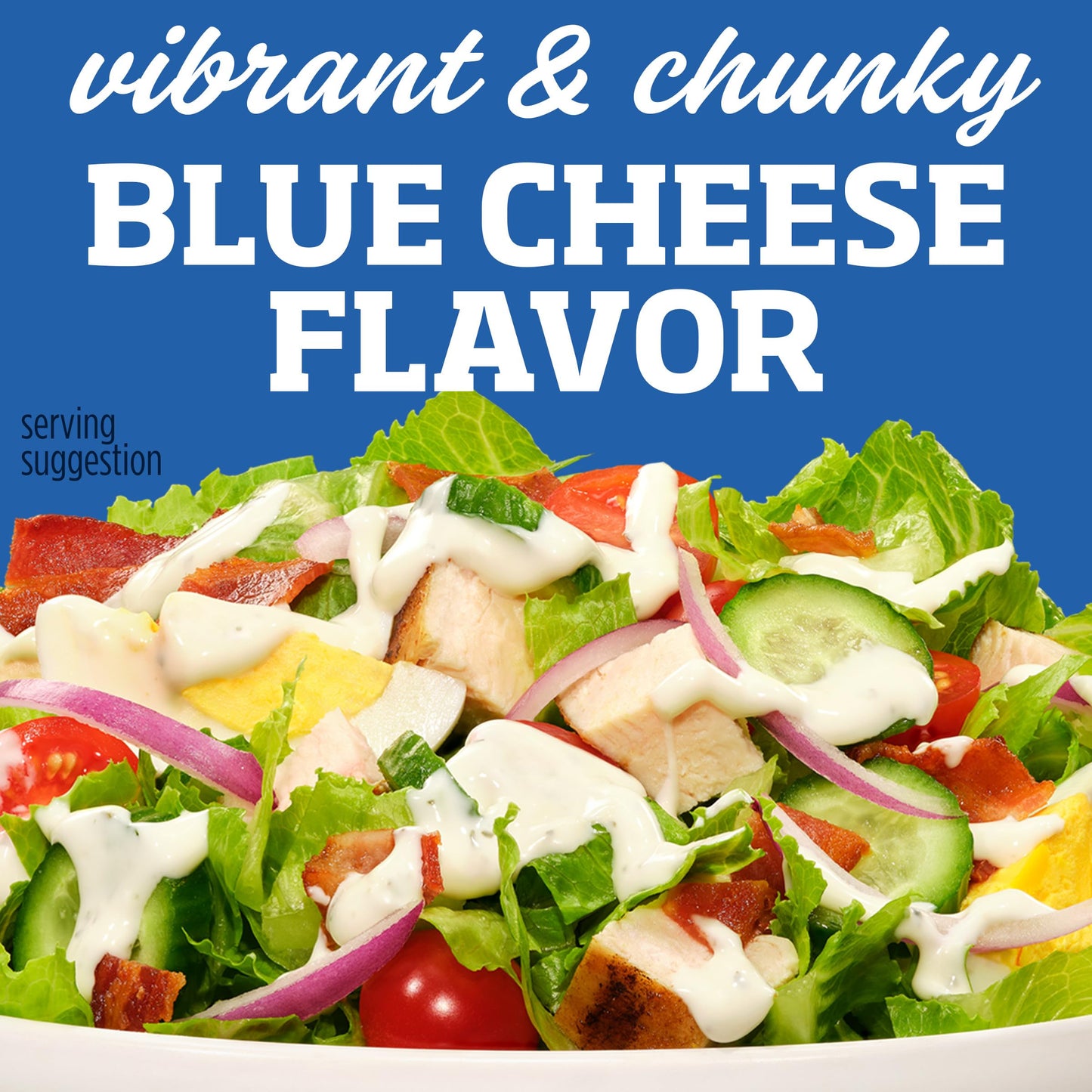 Kraft Dressing, 1 Bottle, for Salads and Dipping, Chunky Blue Cheese, No High-Fructose Corn Syrup, No Artificial Flavors, 16 oz