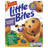 Little Bites Blueberry Muffins, 5 individual packs, (1.5 oz each), Real Blueberries Mini Muffins, 7.5 oz Multipack